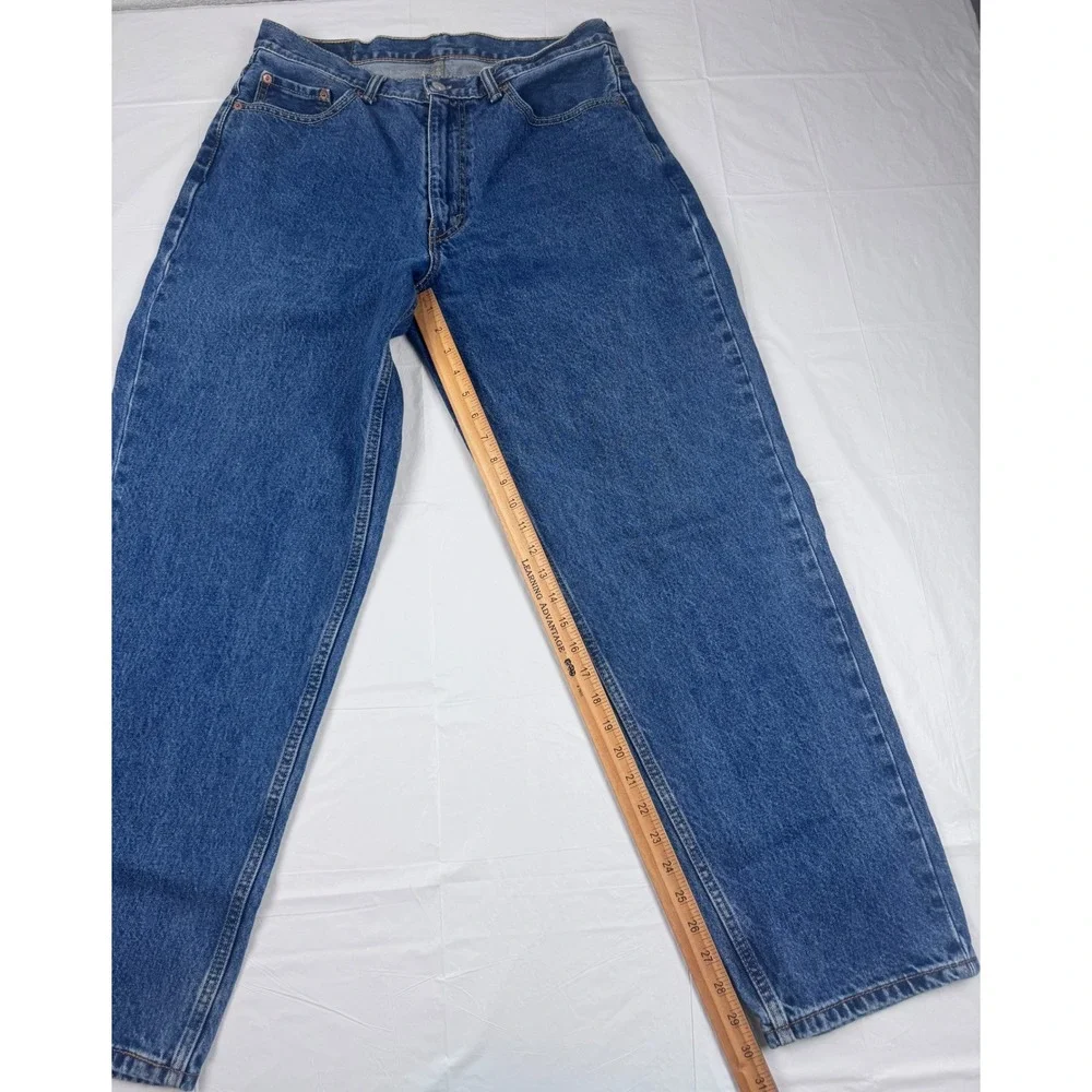 Levis 560 Loose Fit Mens Jeans Blue Denim 34x32 Medium Wash Cotton